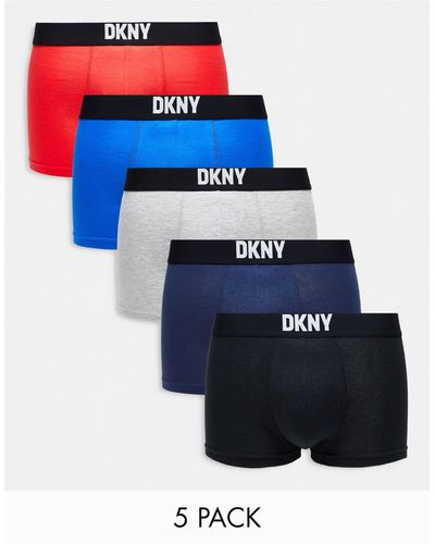 DKNY Walpi - Set Van 5 Boxershorts - Blauw