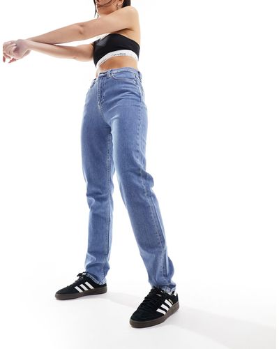 Calvin Klein Authentic - jeans dritti slim lavaggio chiaro - Blu
