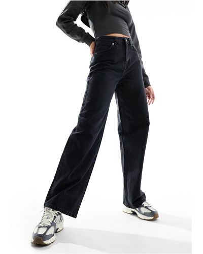 SELECTED Femme – e jeans mit geradem bein - Schwarz