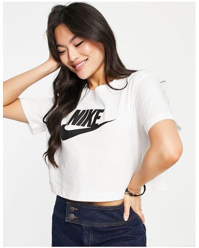 Nike Swoosh Cropped T-shirt - White