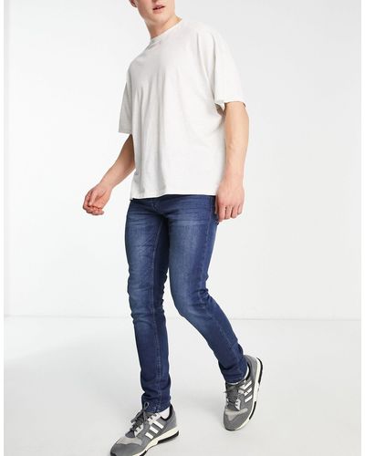 Only & Sons – schmale jeans im mittel - Weiß