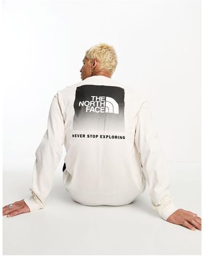 The North Face Long Sleeve Nse Back Print T-shirt - White