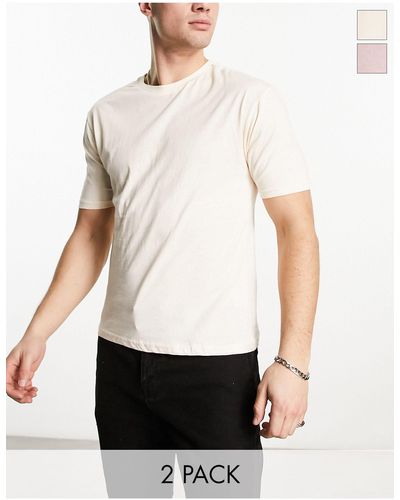 Another Influence 2 Pack Boxy Fit T-shirts - White