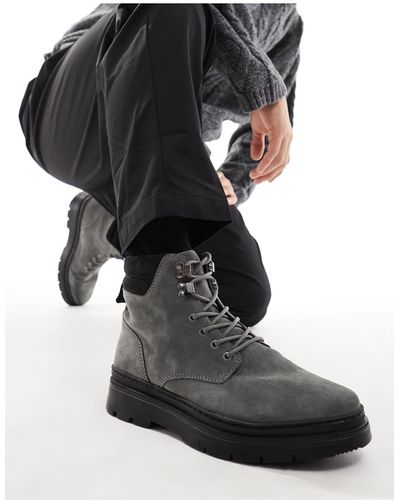 ASOS Lace Up Boots - Black