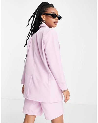 Only Petite Tailored Oversized Blazer Co-ord - Pink