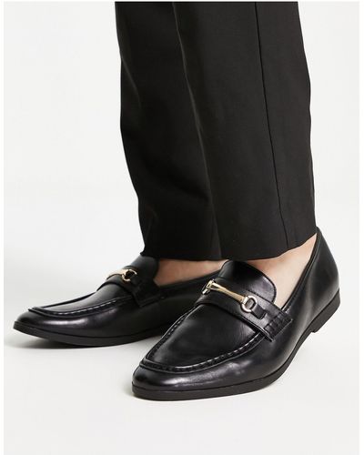 Truffle Collection Loafers Afgewerkt Met Trens - Zwart