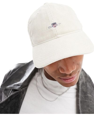 GANT Gorra color crema con logo - Blanco