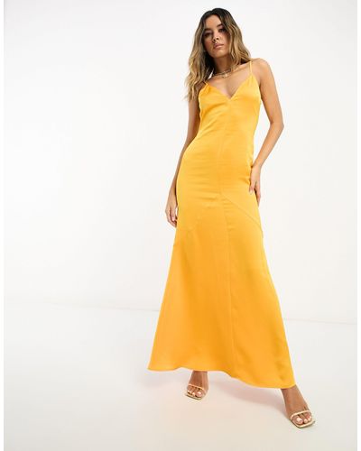 Pretty Lavish Cami Backless Maxi Dress - Yellow