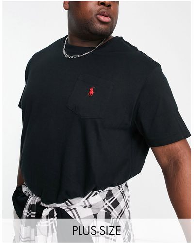 Polo Ralph Lauren Big & tall - t-shirt à logo emblématique - Noir