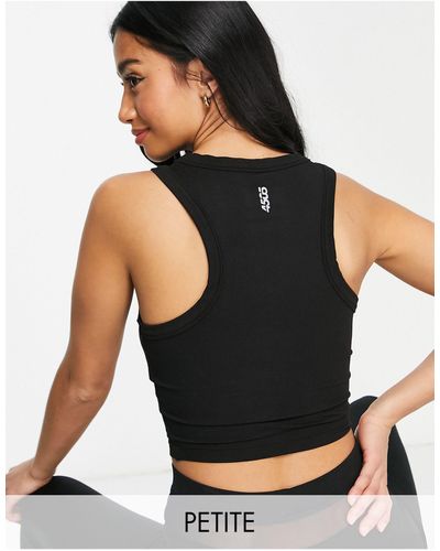 ASOS 4505 Laser Cut Sports Bra With Lace And Strap Back Detail