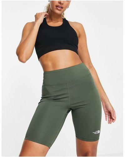 The North Face Standard High Waist legging Shorts - Green