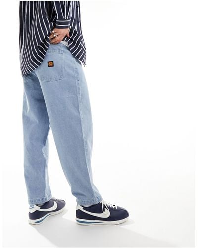 Santa Cruz Classic Label Straight Leg Denim Jeans - Blue