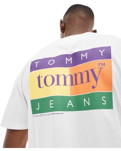 Tommy Hilfiger Unisex Regular Summer Flag T-shirt - White
