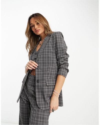 ONLY Tailored Blazer Co-ord - Gray