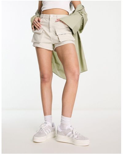 White Bershka Shorts for Women | Lyst