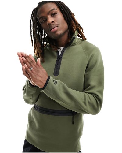 Nike Tech Fleece Half Zip Sweatshirt - Green