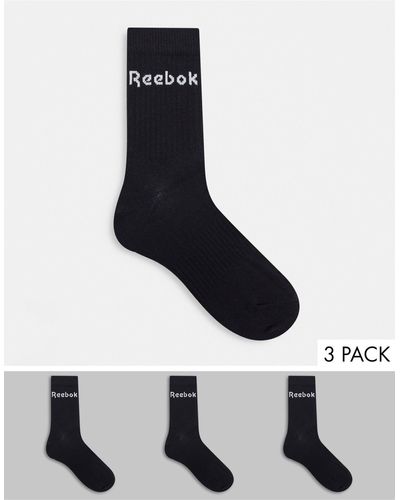 Reebok Training - Core - Set Van 3 Paar Sokken - Zwart