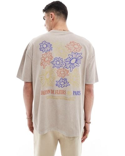 ASOS Oversized Heavyweight T-shirt - Natural