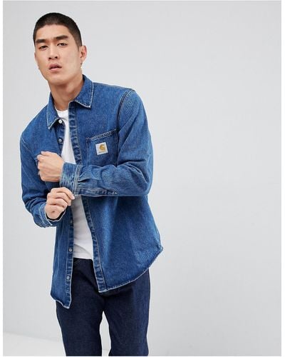 Carhartt Salinac Denim Shirt Jacket - Blue