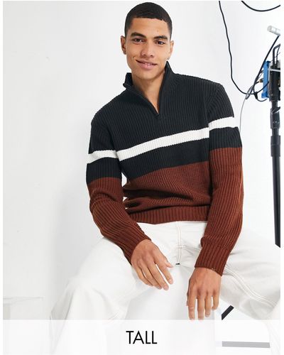 Le Breve Tall – gerippter pullover - Weiß