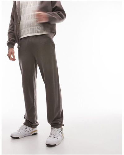 TOPMAN Vintage Wash Straight jogger - Brown