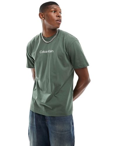 Calvin Klein Camiseta gris oscuro - Verde