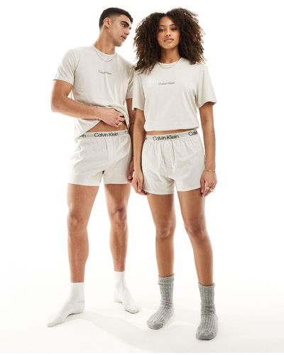 Calvin Klein – modern structure – boxershorts aus baumwolle - Weiß