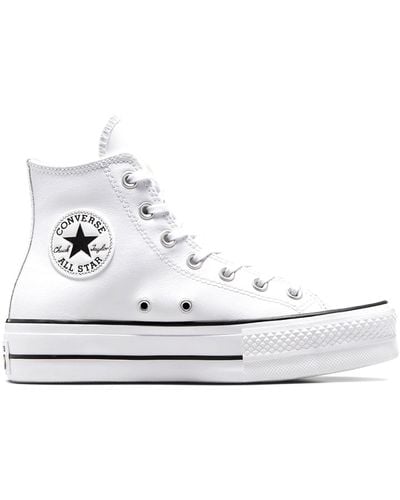 Converse Chuck Taylor All Star Hi Lift Trainers - White