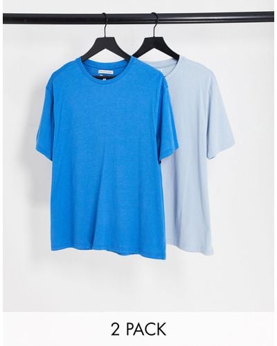 Another Influence 2 Pack Boxy Fit T-shirts - Blue