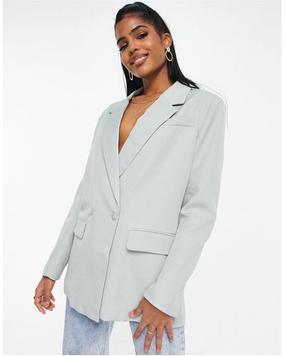 In The Style X dani dyer - exclusivité - blazer d'ensemble à double boutonnage - Bleu