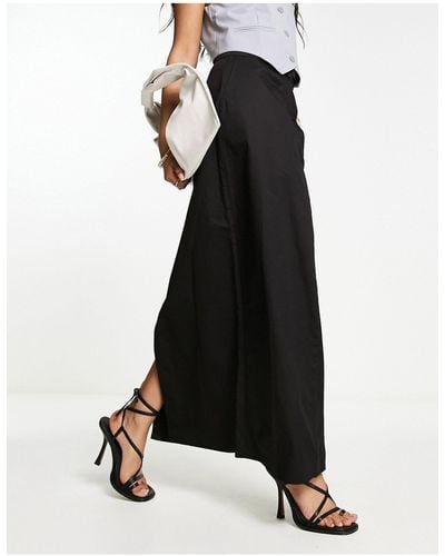SELECTED Femme Mid Rise Maxi Skirt - Black