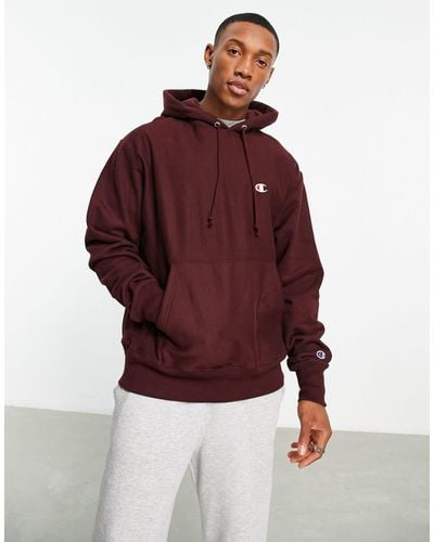 Champion Small Logo Hoodie - Red