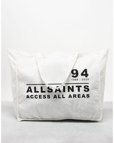 AllSaints Access Unisex Tote Bag - Grey