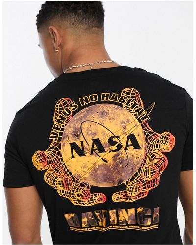 Alpha Industries Nasa - t-shirt avec imprimé davinci au dos - noir