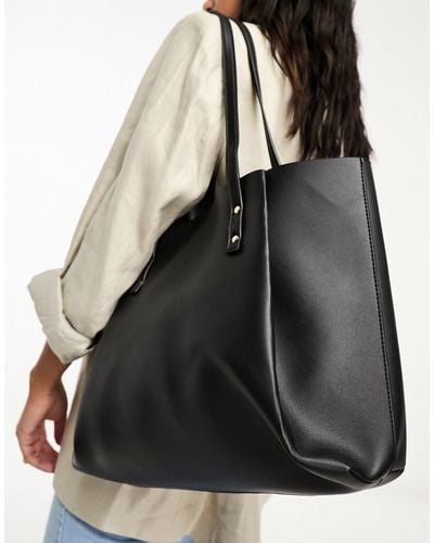 ASOS Tote Bag With Removeable Laptop Compartment - Black