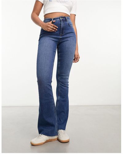 Miss Selfridge Jeans a zampa lavaggio indaco - Blu