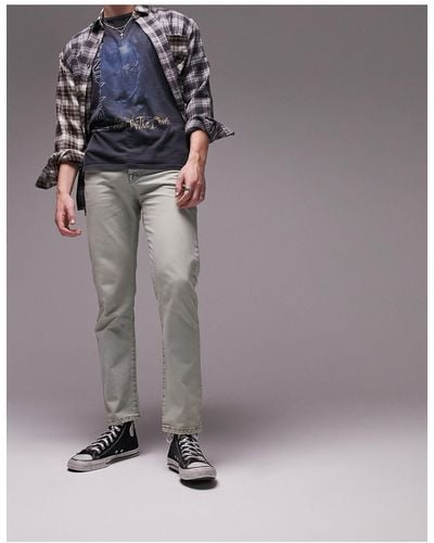 TOPMAN Relaxed Jeans - Gray