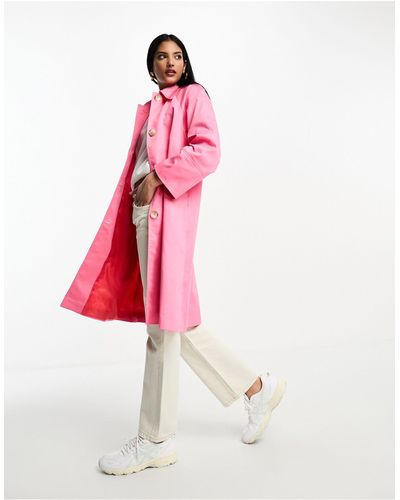 Helene Berman Raglan Trench Coat - Pink