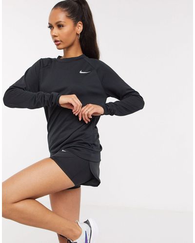 Nike Pacer - Top Met Lange Mouwen - Zwart