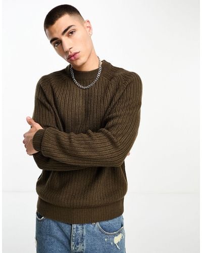 Collusion Knitted Crewneck Jumper - Green