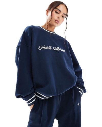 4th & Reckless Madison - sweat confort - Bleu