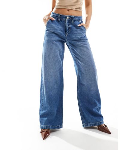 River Island – weit geschnittene jeans - Blau