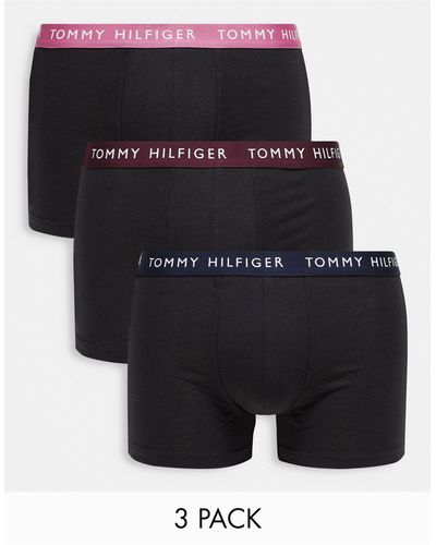 Tommy Hilfiger 3 Pack Trunks - Black