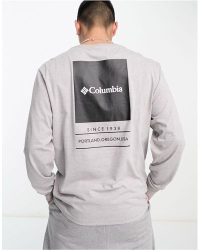 Columbia Barton Springs - T-shirt Met Lange Mouwen - Grijs