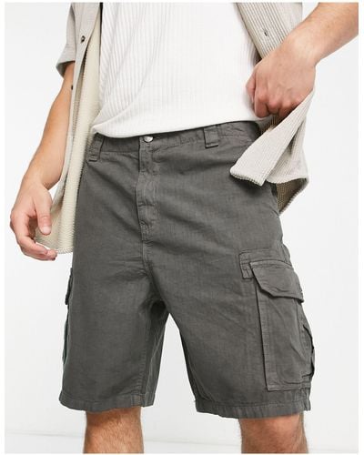 Bershka Cargo Shorts - Grey