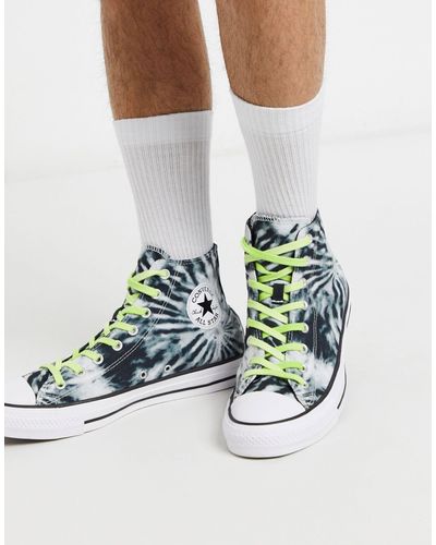 Converse Chuck Taylor - All Star - Hoge Sneakers Met Tie-dye - Zwart