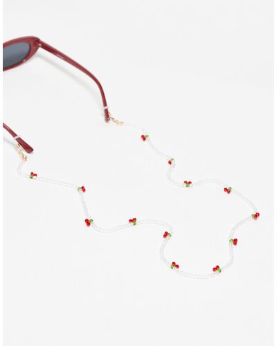 Mango Cherry Sunglasses Chain - Natural
