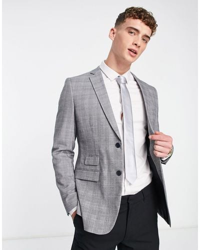 French Connection Wedding Suit Jacket - Gray
