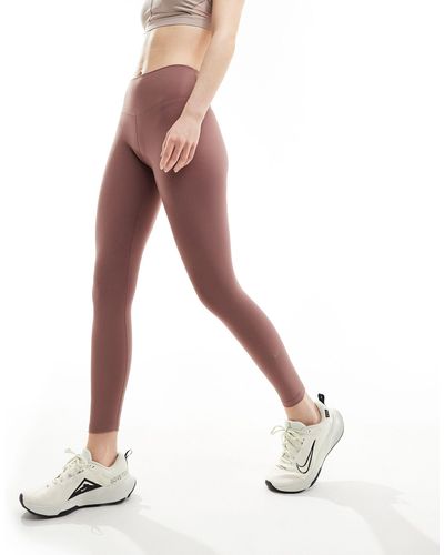 Nike – one dri-fit – knöchellange leggings - Braun