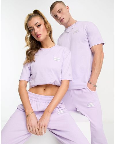 Fila Benjamin - t-shirt classique unisexe - lilas - Violet